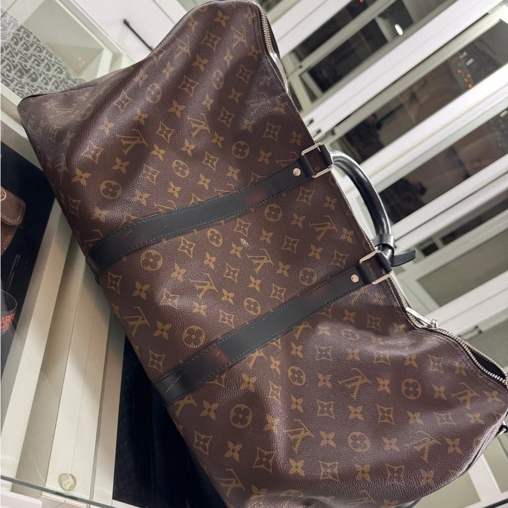Louis Vuitton Brown Monogram Keepall Duffel Bag